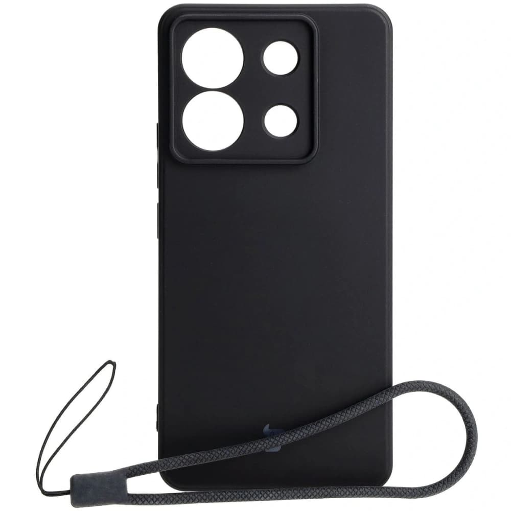Bizon Case Silicone Sq Xiaomi Poco X6 / Xiaomi Redmi Note 13 Pro 5G black - 1