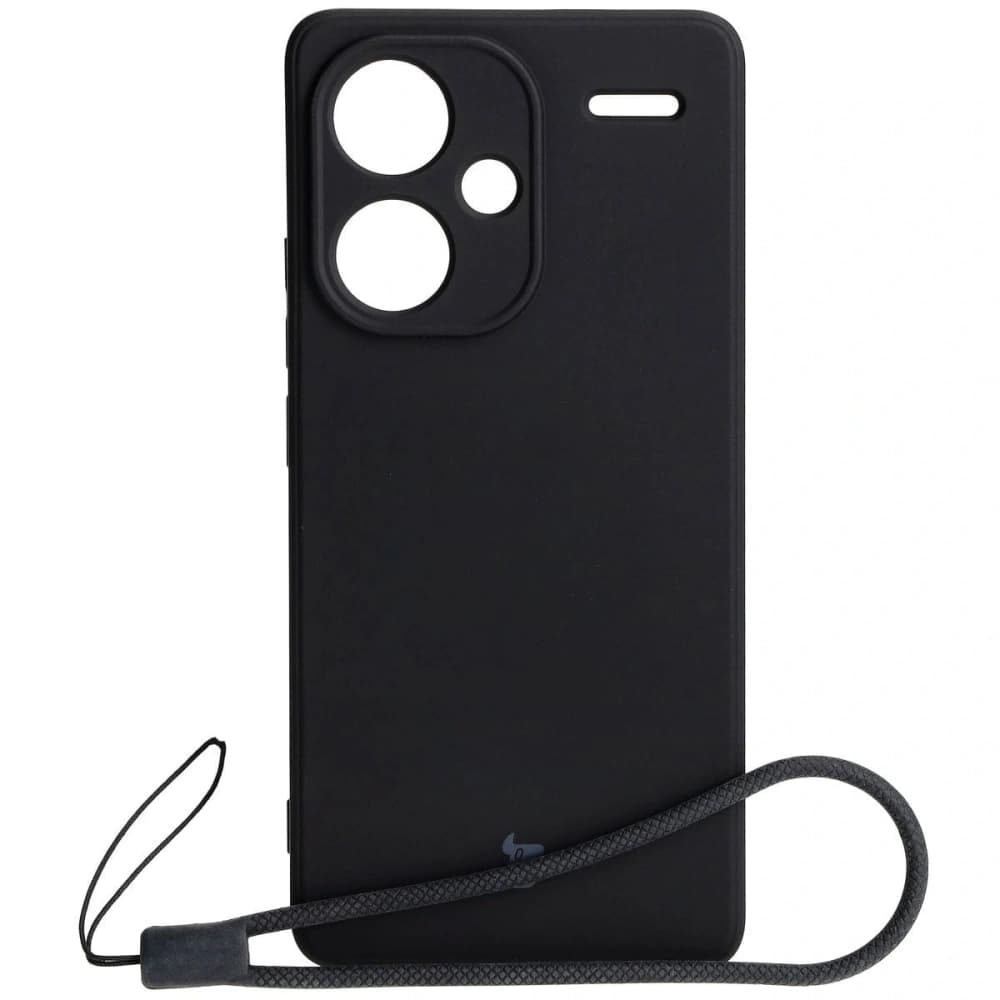 Bizon Case Silikon Sq Xiaomi Redmi Note 13 Pro+ 5G schwarz - 1