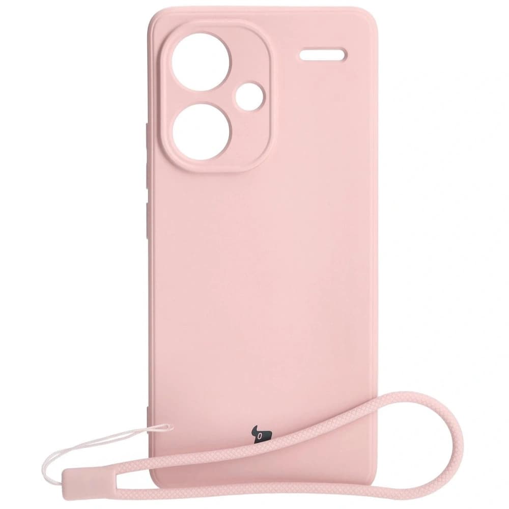 Bizon Case Silikon Sq Xiaomi Redmi Note 13 Pro+ 5G hellrosa - 1