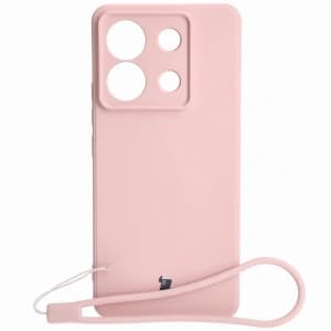 Bizon Case Silicone Sq Xiaomi Poco X6 / Xiaomi Redmi Note 13 Pro 5G light pink