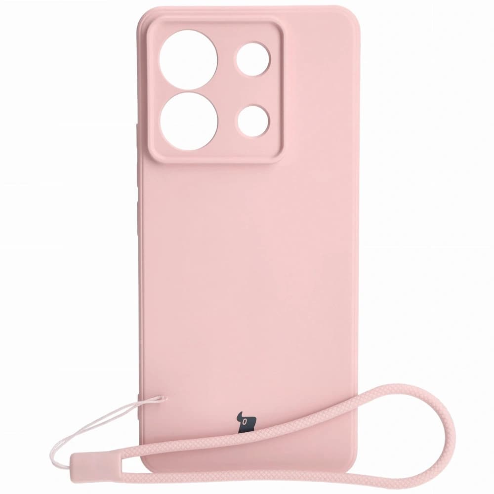 Bizon Case Silikon Sq Xiaomi Poco X6 / Xiaomi Redmi Note 13 Pro 5G hellrosa - 1