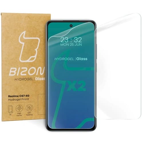 Bizon Glass Hydrogel Front Realme C67 4G [2 PACK]