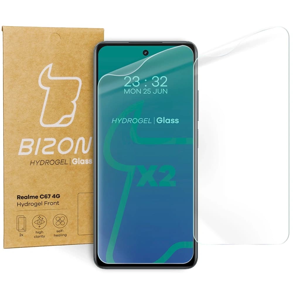 Bizon Glass Hydrogel Front Realme C67 4G [2 PACK] - 1