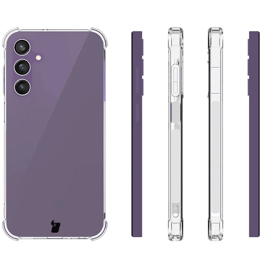 Bizon Case Clear Pack Hülle + 2x Bildschirmglas + Objektivglas Samsung Galaxy A25 5G transparent - 4