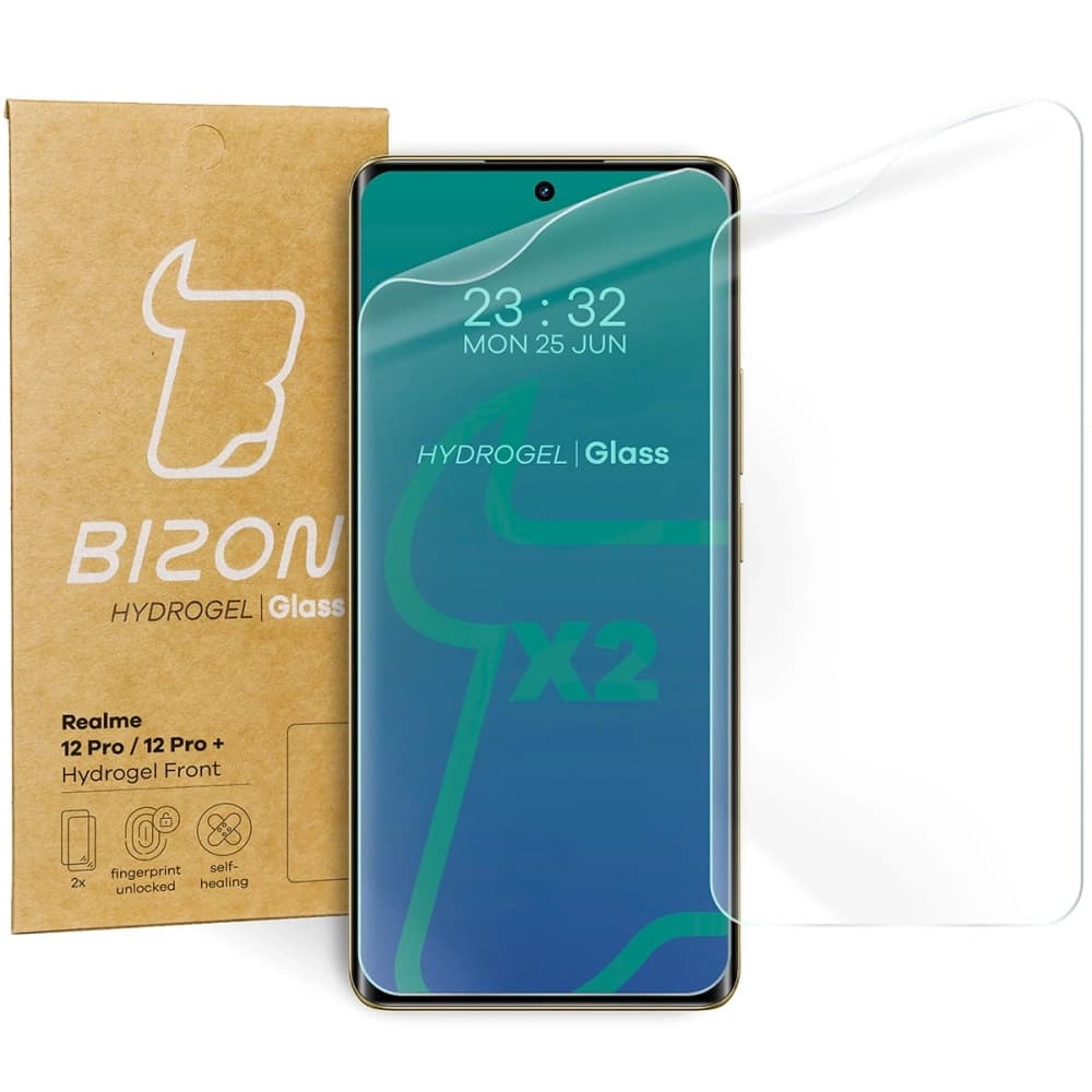 Bizon Glass Hydrogel Front Realme 12 Pro / 12 Pro+ [2 PACK] - 1