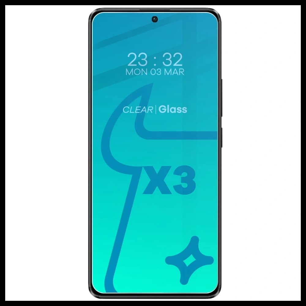BIZON Clear 3x Bildschirmglas + Kameraglas Xiaomi Poco X6 / Redmi Note 13 Pro 5G - 3