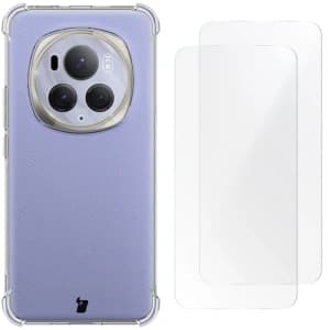 Bizon Case Clear Pack case + 2x screen film Honor Magic6 Pro clear