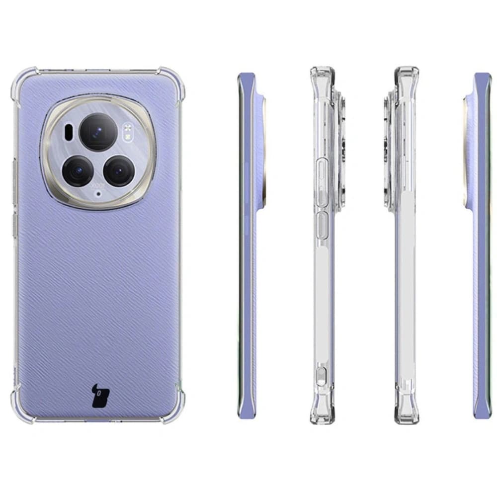 Bizon Case Clear Pack Hülle + 2x Displayschutzfolie für Honor Magic6 Pro klar - 4