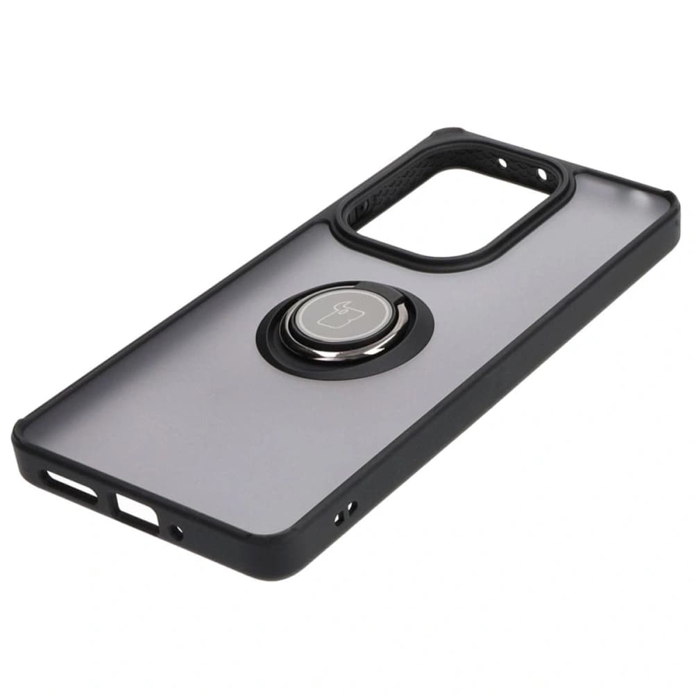 Bizon Case Hybrid Ring Xiaomi Poco M6 Pro 4G / Xiaomi Redmi Note 13 Pro 4G / LTE / 14S smoky with a black frame - 3