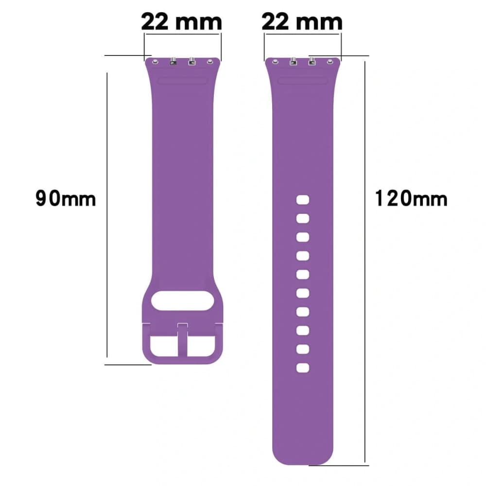 Bizon Strap Watch Silicone Samsung Galaxy Fit 3 lila - 2
