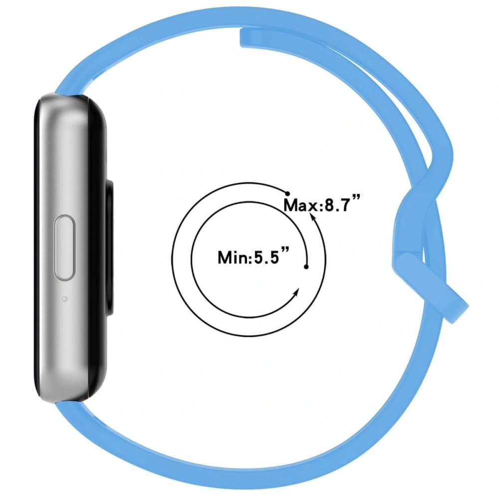 Bizon Armbanduhr Silikon Samsung Galaxy Fit 3 blau - 6