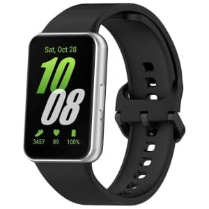 Bizon Armbanduhr Silikon Samsung Galaxy Fit 3 schwarz