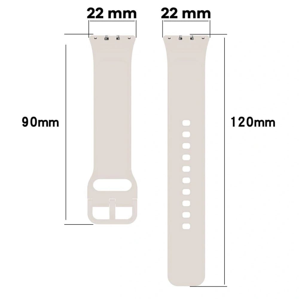 Bizon Strap Watch Silicone Samsung Galaxy Fit 3 hellgrau - 2