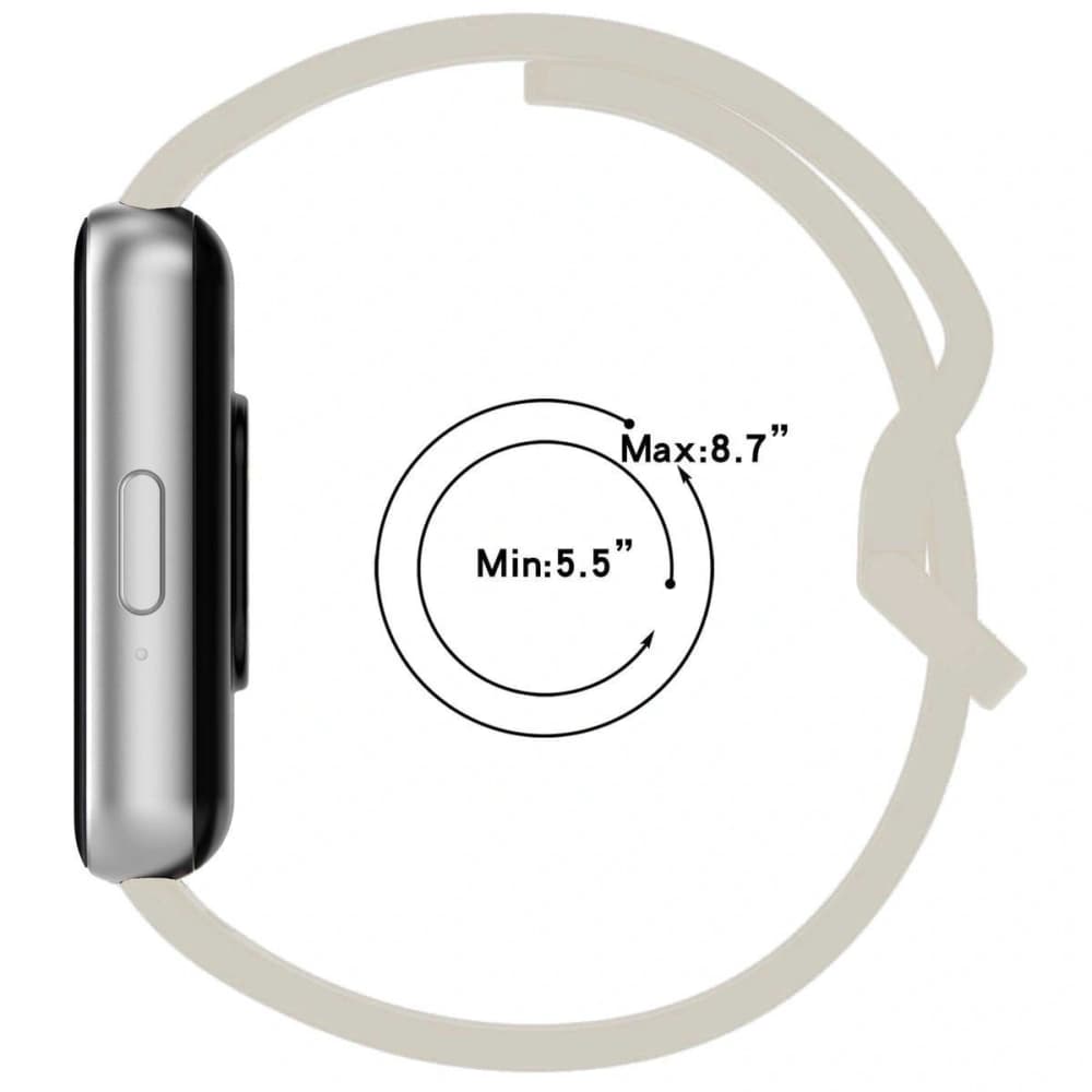 Bizon Strap Watch Silicone Samsung Galaxy Fit 3 hellgrau - 6