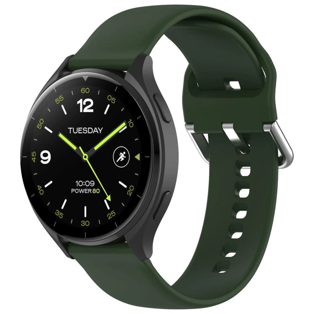 Bizon Strap Uhr Silikon Pro Xiaomi Uhr 2 dunkelgrün - 1