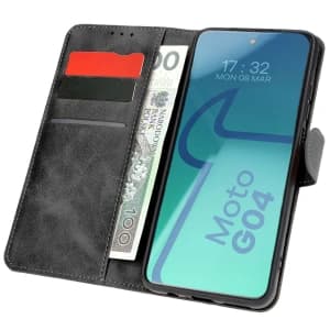 Bizon Case Pocket Motorola Moto G04 / G24 schwarz