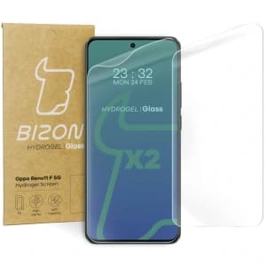Bizon Glass Hydrogel Front Oppo Reno11 F 5G [2 PACK]