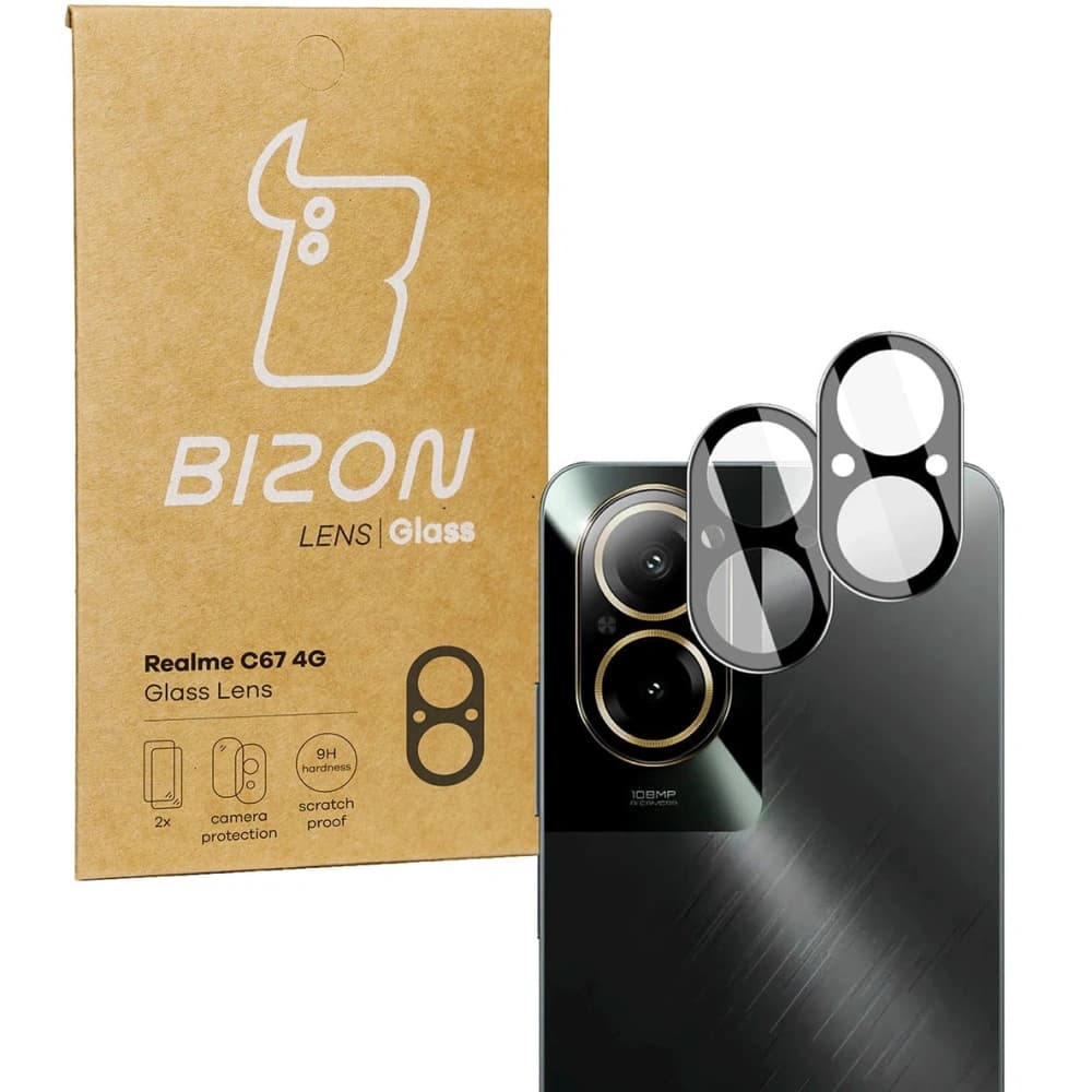 Bizon Glaslinse Realme C67 4G [2 PACK] - 1