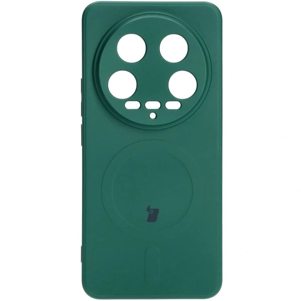 Bizon Case Silicone Magnetic Sq Xiaomi 14 Ultra dark green - 2