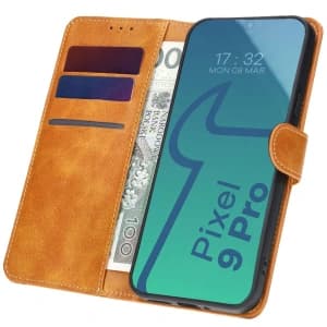 Bizon Case Pocket Google Pixel 9 Pro XL brown