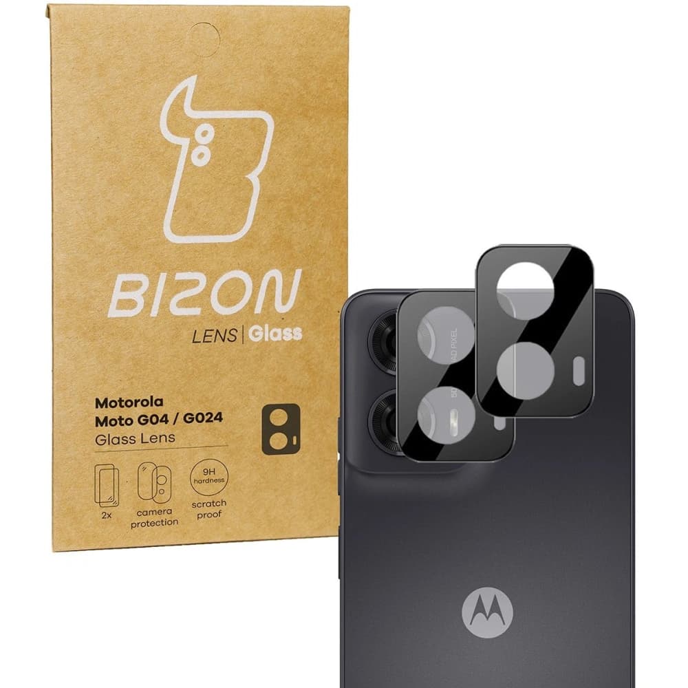Bizon Glaslinse Motorola Moto G04 / G24 [2 PACK] - 1