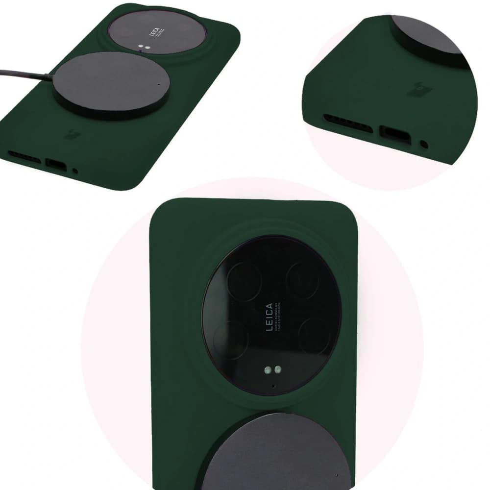 Bizon Soft Case Xiaomi 14 Ultra dunkelgrün - 12