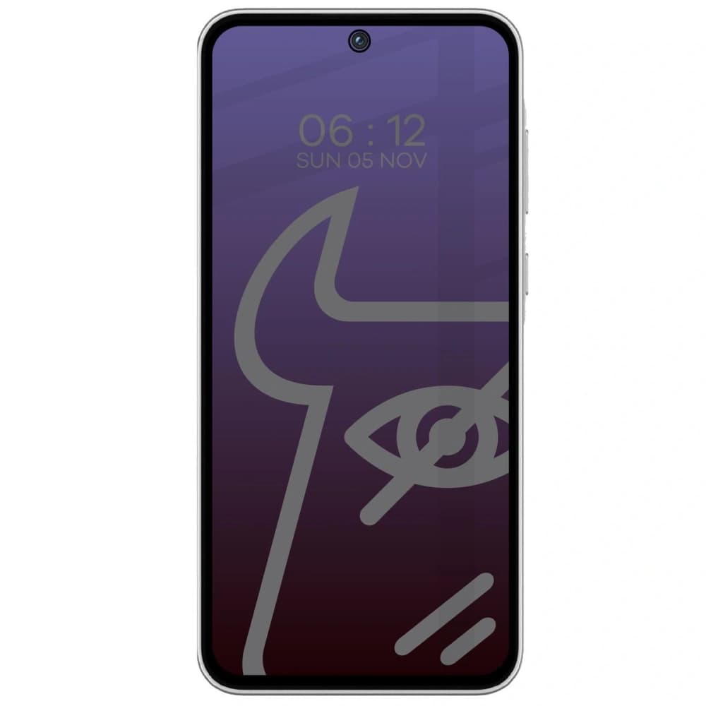 Bizon Glass Edge Shadow Samsung Galaxy A35 5G / A55 5G getönt mit einem schwarzen Rahmen - 3