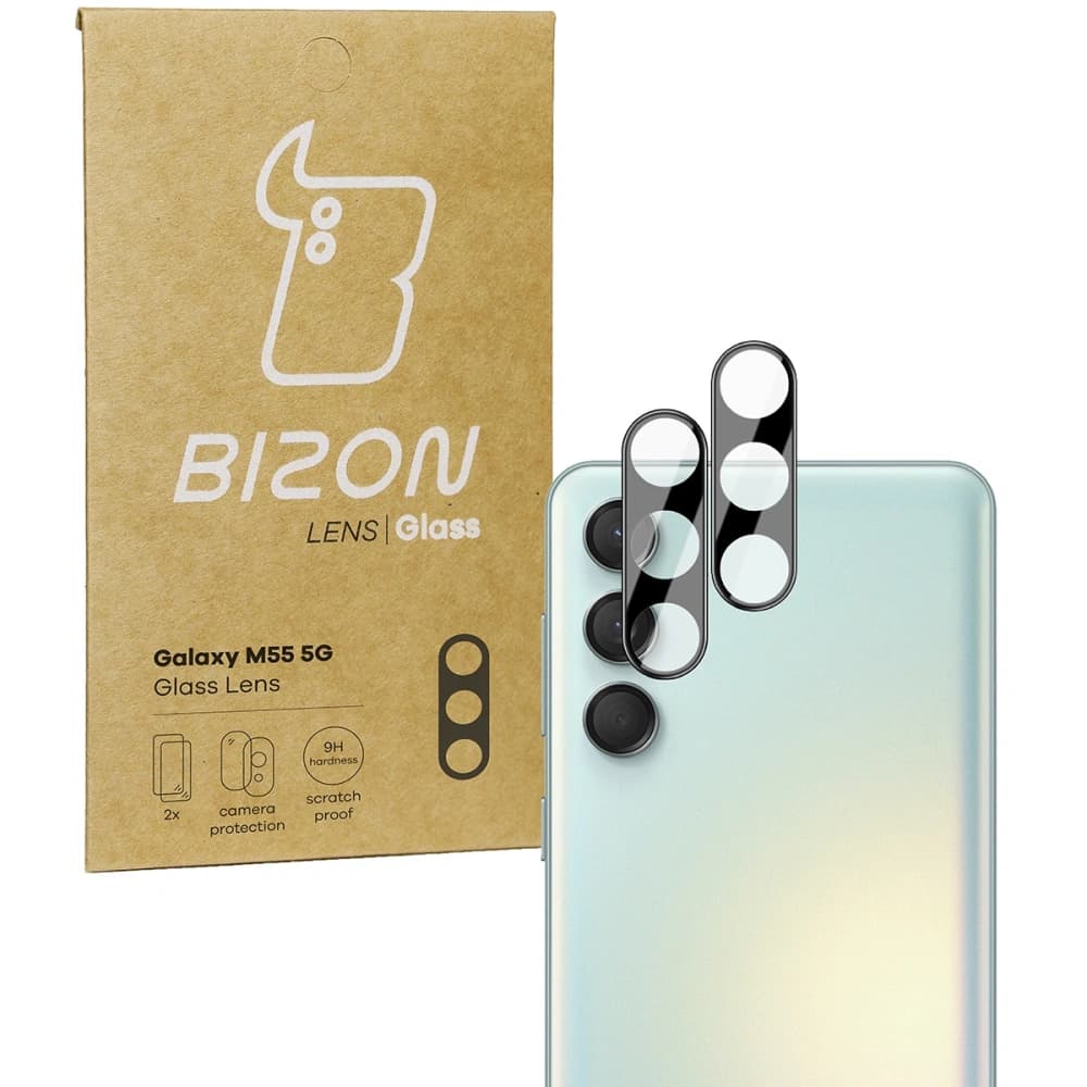 Bizon Glass Lens Samsung Galaxy M55 5G [2 PACK] - 1