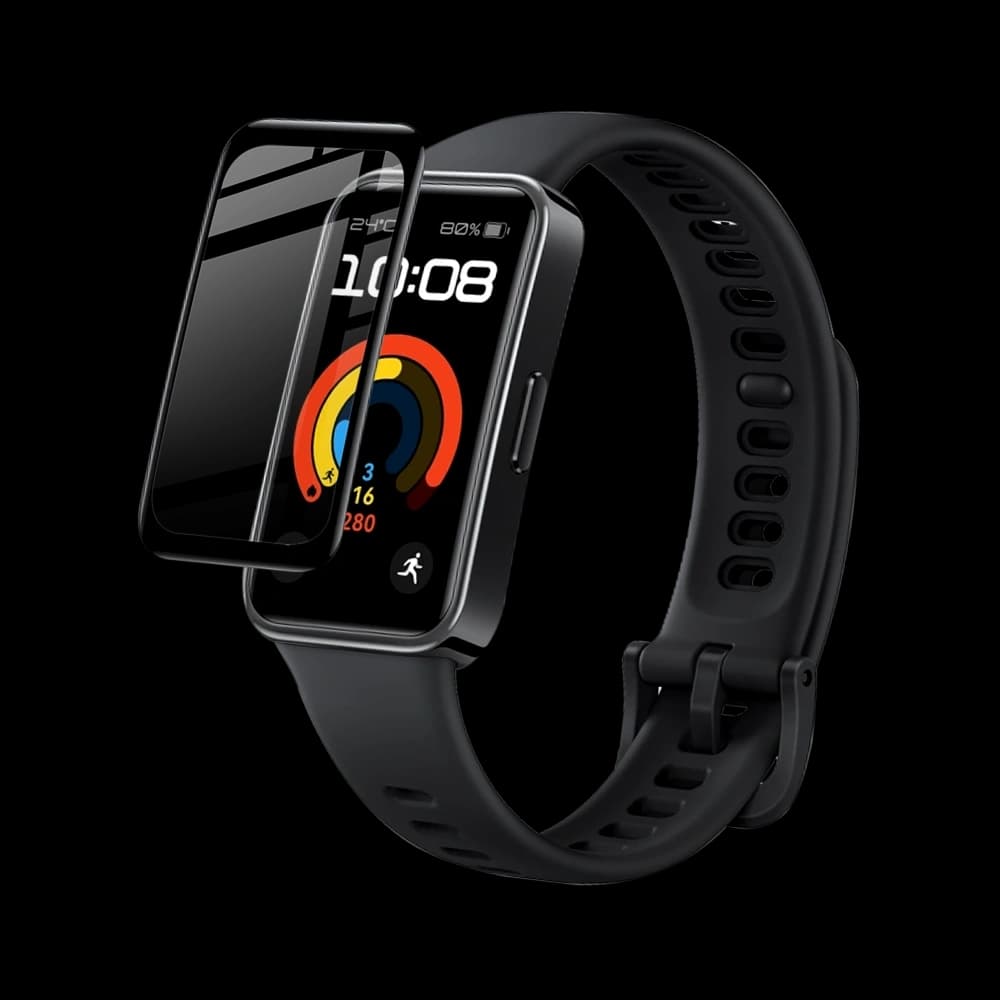 Bizon Glass Watch Edge Hybrid Huawei Band 9 / Band 8 black - 2