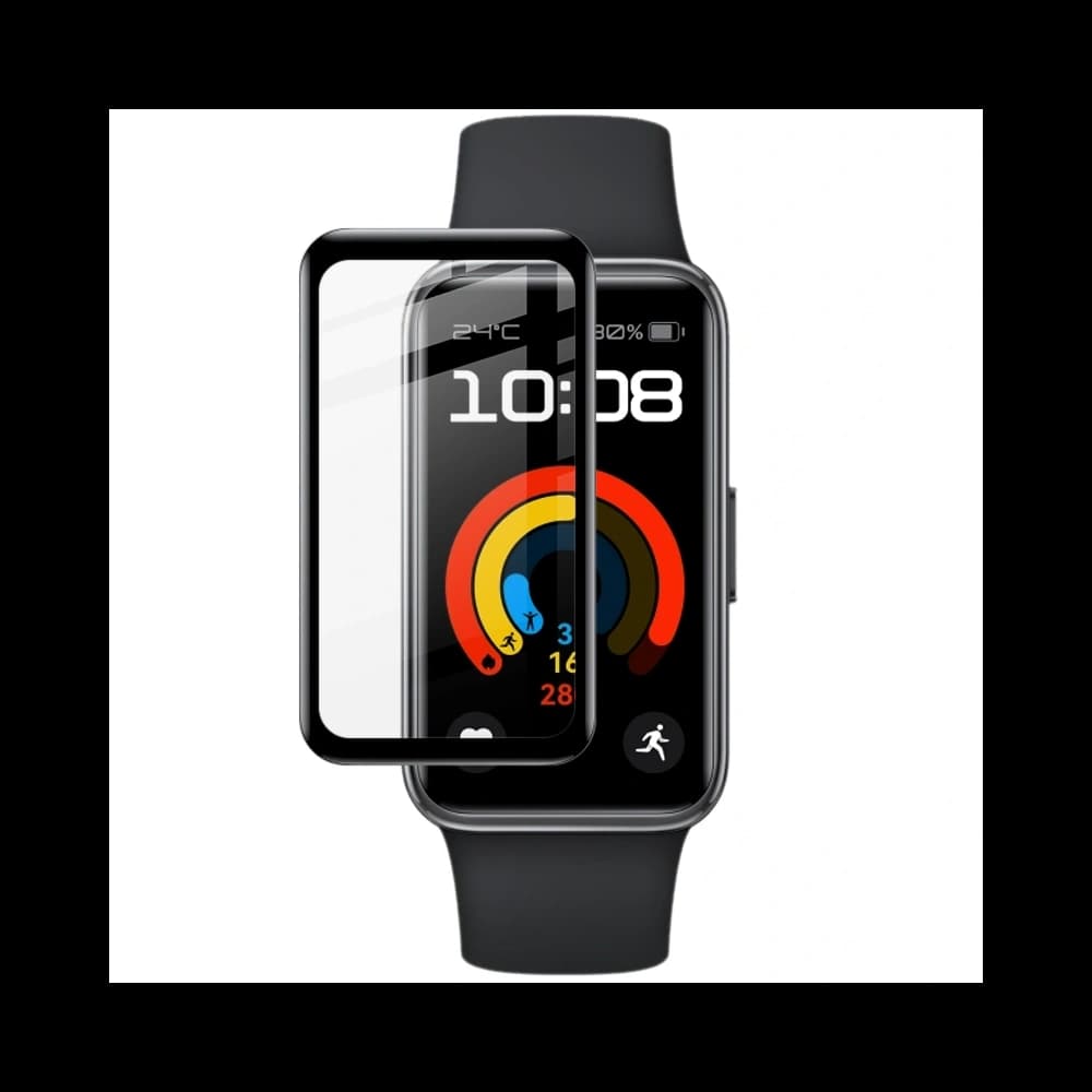 Bizon Glass Watch Edge Hybrid Huawei Band 9 / Band 8 black - 5