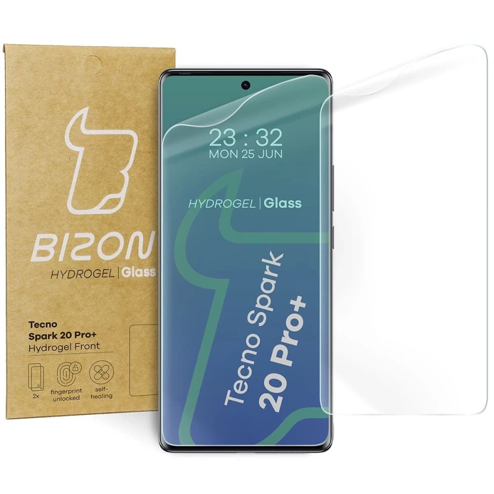 Bizon Glass Hydrogel Front Tecno Spark 20 Pro+ [2 PACK] - 1
