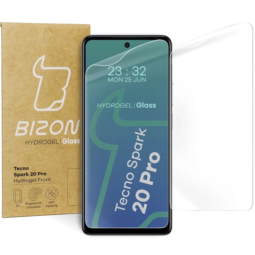 Bizon Glass Hydrogel Front Tecno Spark 20 Pro [2 PACK] - 1