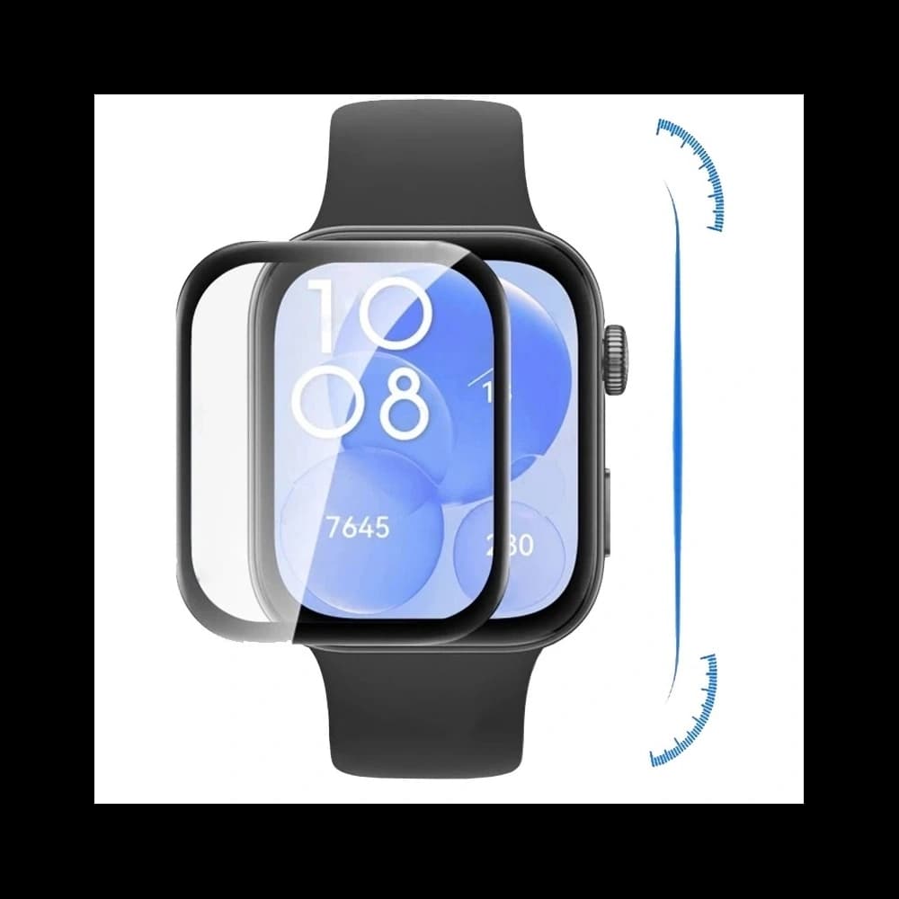 Bizon Glass Watch Edge Hybrid Huawei Watch Fit 3 black - 2