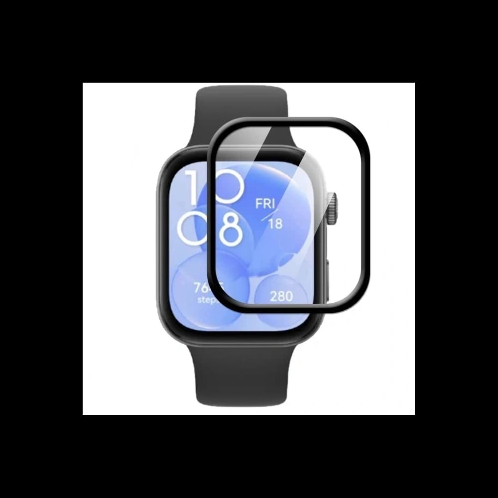 Bizon Glass Watch Edge Hybrid Huawei Watch Fit 3 black - 4