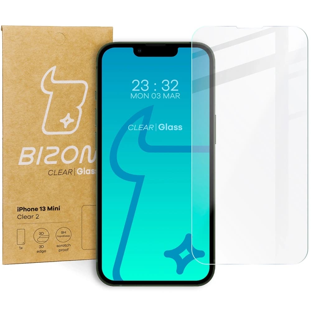 Bizon Glas Klar 2 Apple iPhone 13 Mini - 1