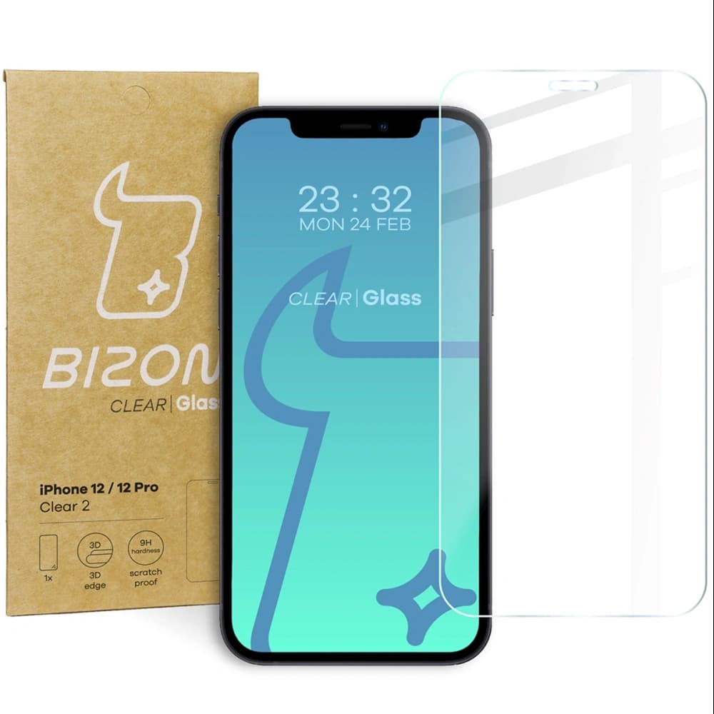 Bizon Glass Clear 2 Apple iPhone 12 / 12 Pro - 1
