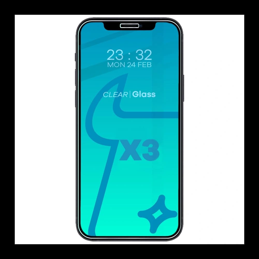 BIZON Clear 3x screen glass + camera glass Apple iPhone 12 Pro - 3