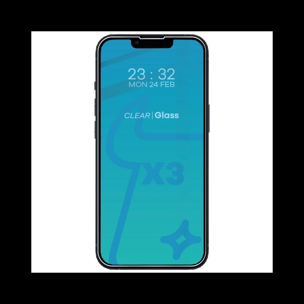 BIZON Clear 3x Bildschirmglas + Kameraglas Apple iPhone 13 Mini - 3