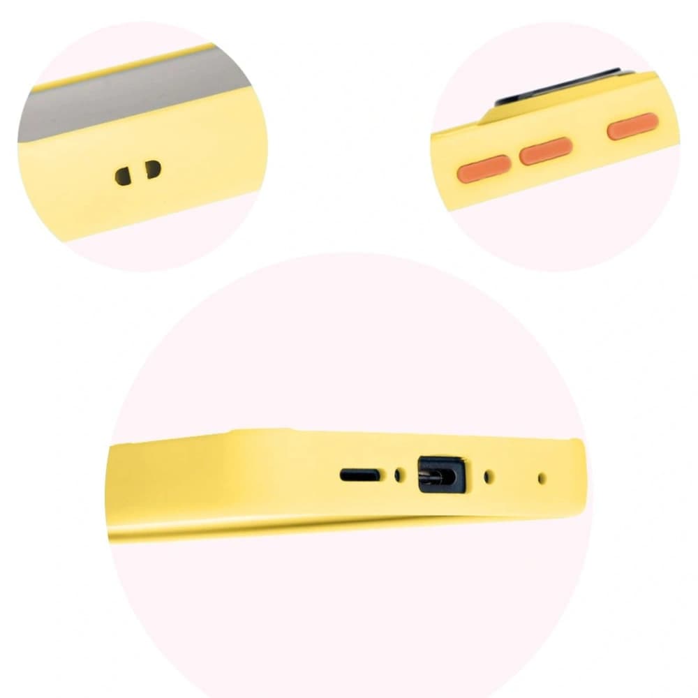 Bizon Case Hybrid Ring Samsung Galaxy Xcover7 smoky with a yellow frame - 8