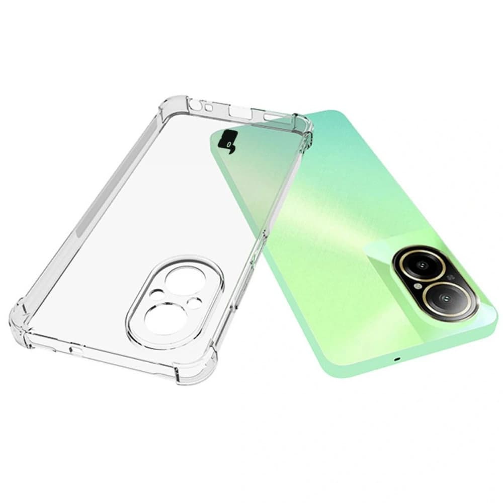 Bizon Case Clear Pack Hülle + 2x Displayschutzglas für Realme C67 4G klar - 5