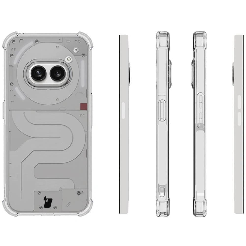 Bizon Case Clear Pack case + 2x screen glass + lens glass Nothing Phone (2a) clear - 4