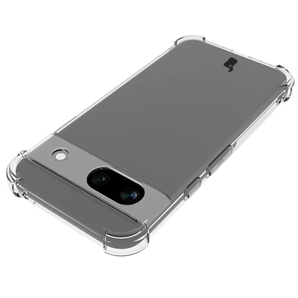 Bizon Case Clear Pack-Hülle + 2x Displayschutzglas Google Pixel 8a klar - 6