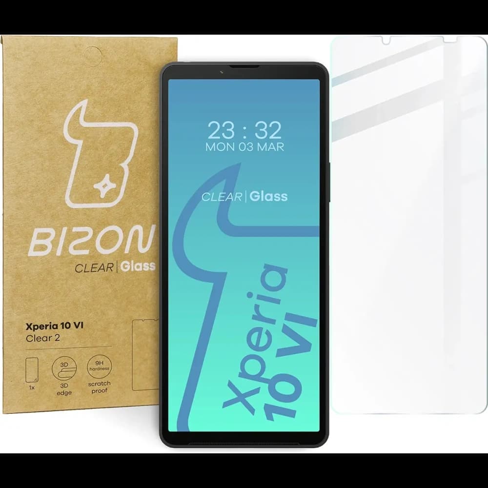 Bison Glass Clear 2 gehärtetes Glas für Sony Xperia 10 VI - 1