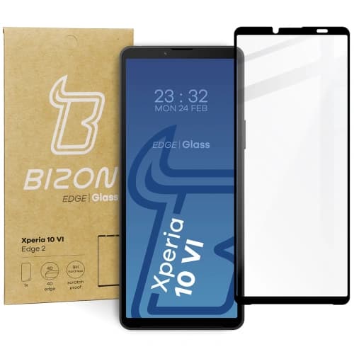 Bizon Glass Edge 2 Sony Xperia 10 VI black