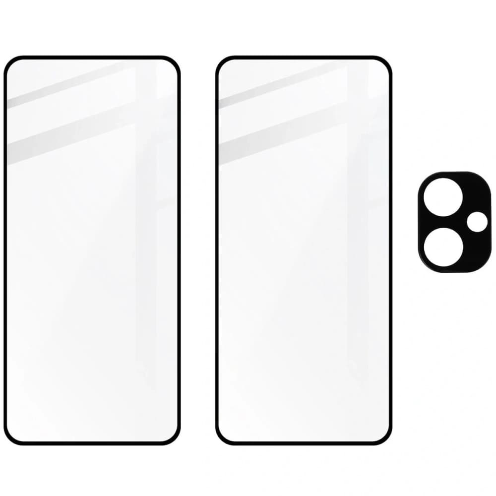Bizon Glass Edge 2 3D Pack tempered Glass - [2 PACK] + lens protection Xiaomi Redmi Note 13 Pro+ 5G black - 5
