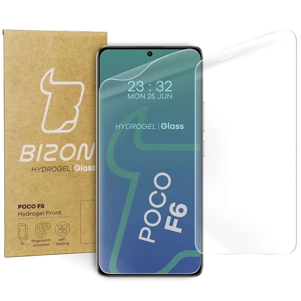 Bizon Glass Hydrogel Front Xiaomi Poco F6 [2 PACK] - 1