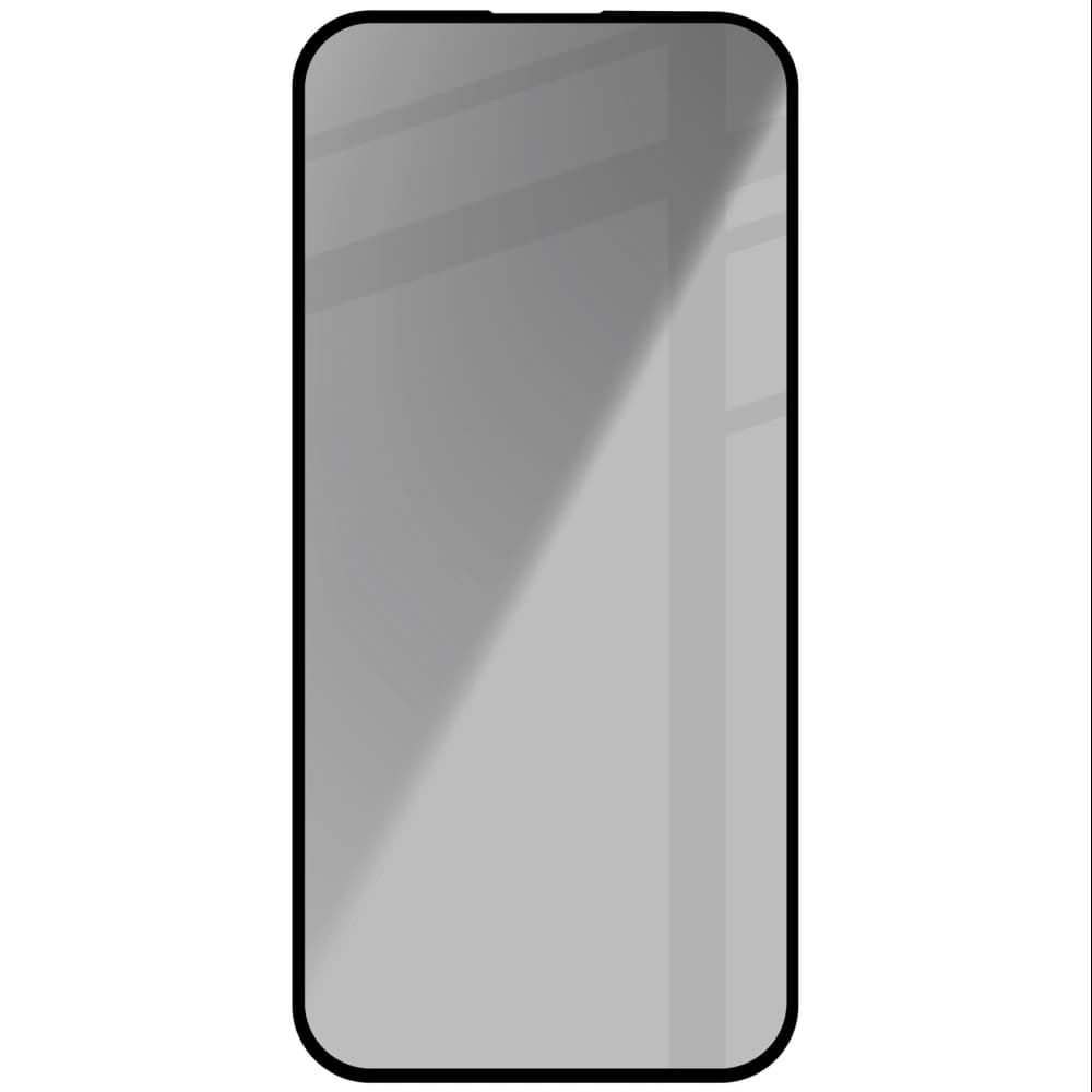 Bizon Glass Edge Shadow Apple iPhone 16/15 getönt mit einem schwarzen Rahmen - 4