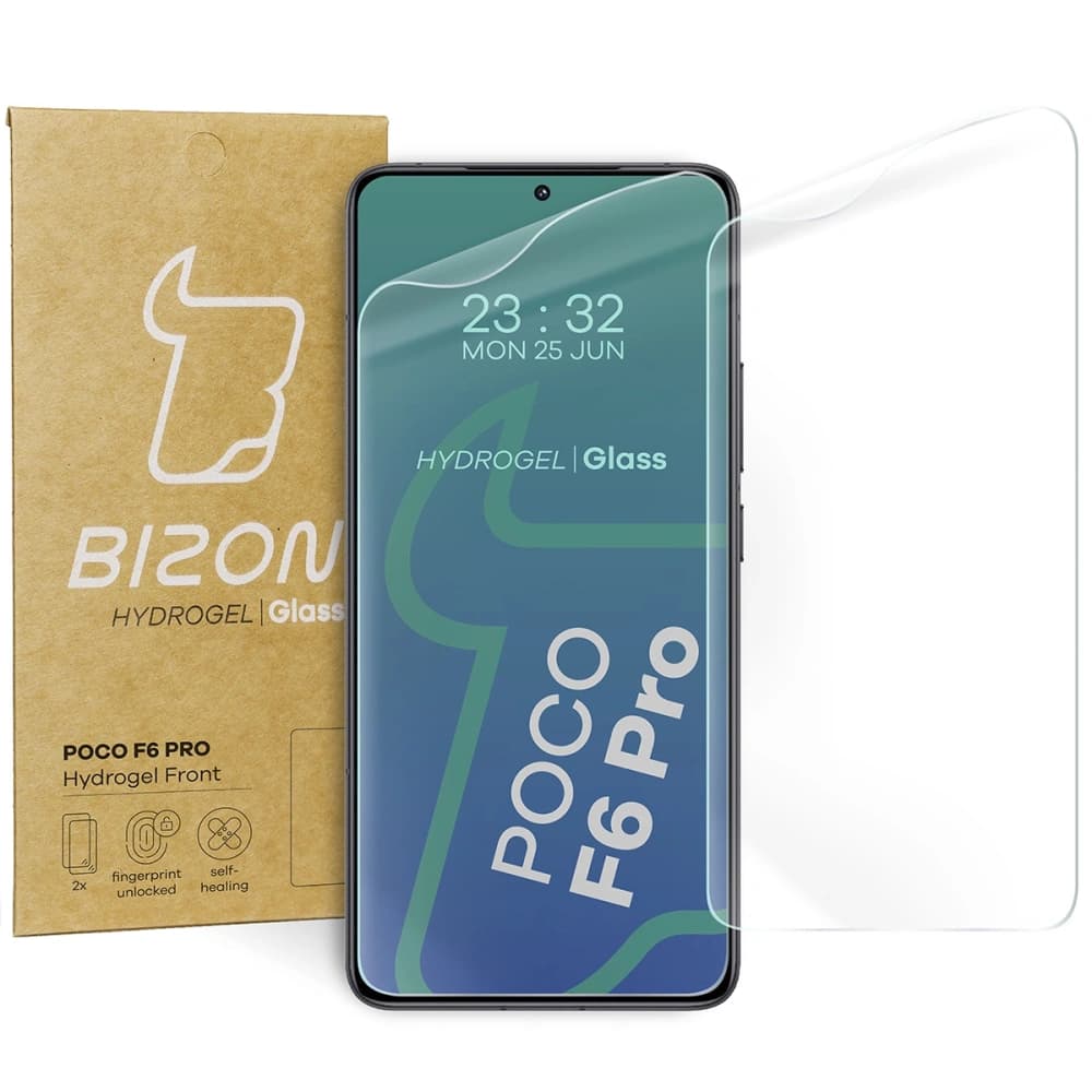 Bizon Glas Hydrogel Front Xiaomi Poco F6 Pro [2 PACK] - 1
