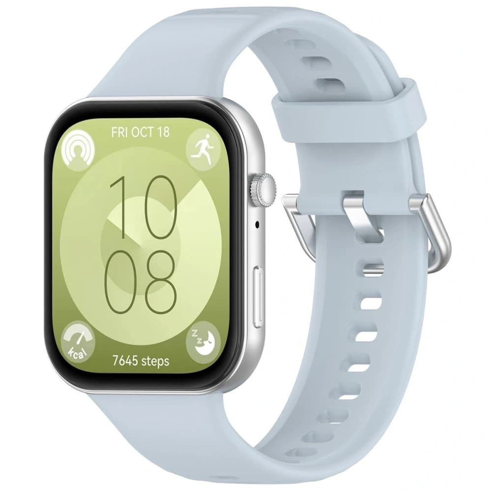 Bizon Strap Uhr Silikon Pro Huawei Watch Fit 3 hellblau - 1