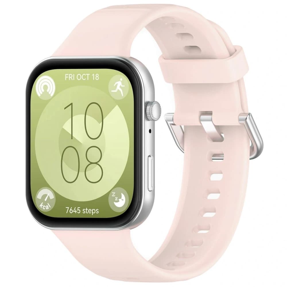 Bizon Strap Uhr Silikon Pro Huawei Uhr Fit 3 hellrosa - 1